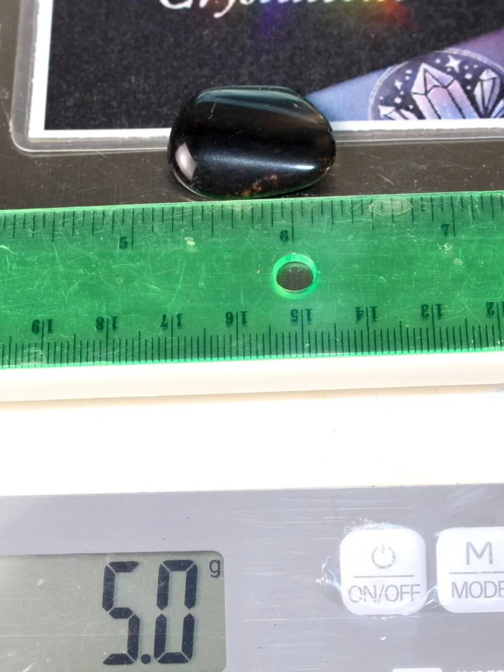 5.0g Old Stock Rainbow Obsidian Polished Davis Creek California Rare Stone Rock